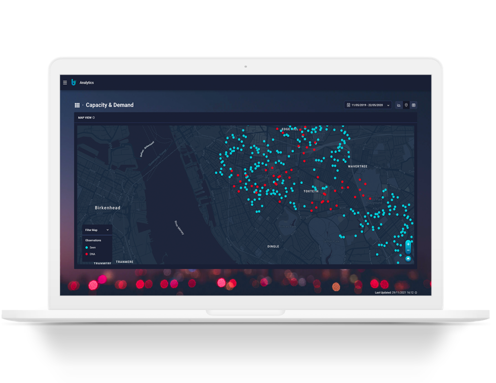 Image of Capacity and Demand Map Dashboard